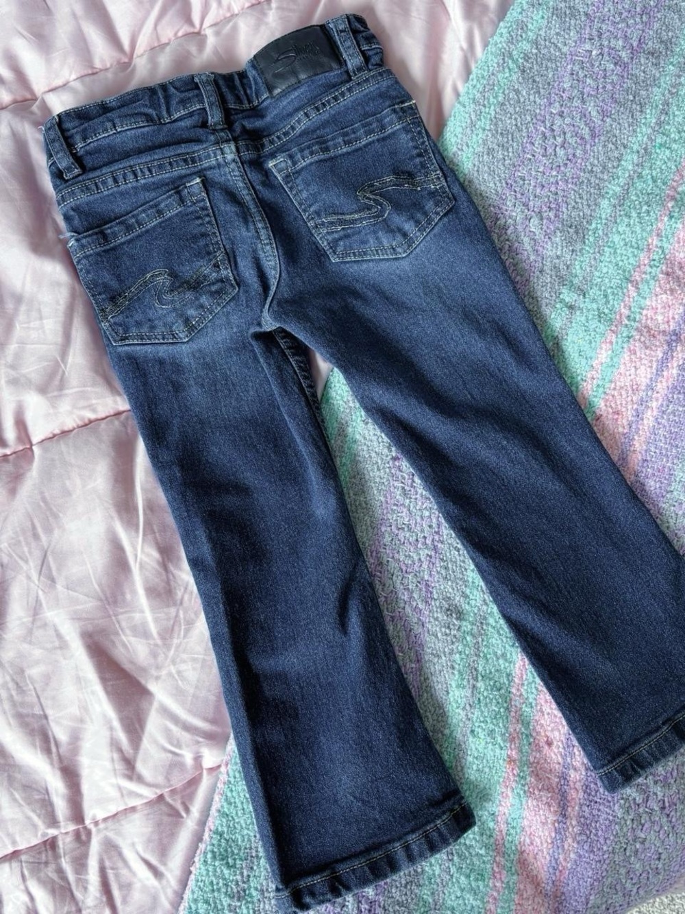 Silver Jeans Co Kids 3T Dark Wash Bootcut Jeans Stretch Denim Toddler Unisex